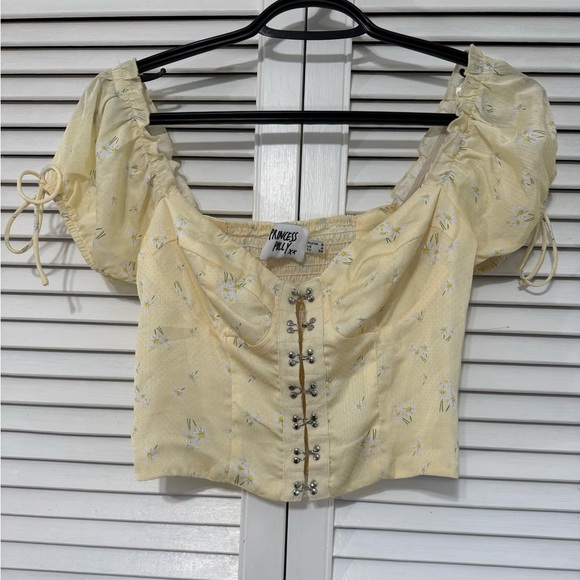 PRINCESS POLLY ALLYSON TOP YELLOW - Picture 8 of 11